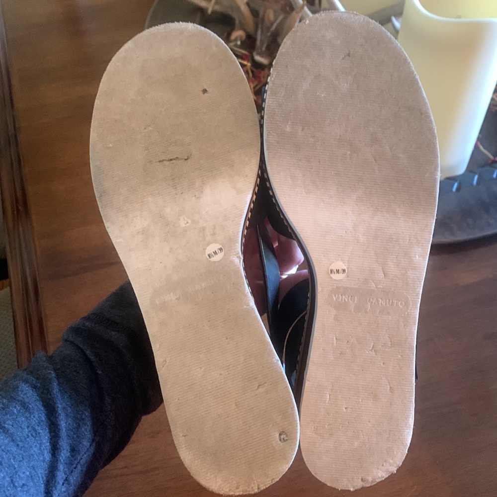 VINCE CAMUTO WRAP AROUND LEATHER SANDALS WOMENS SIZE 8.5 - Picture 7 of 8